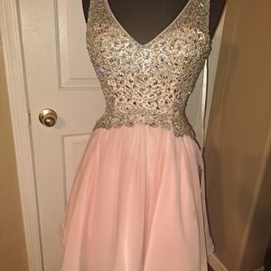 Sparkling Pink Sleeveless Dress